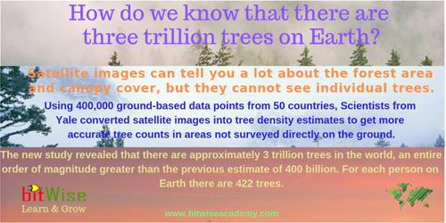 How do we know that there are 3 trillion trees on earth? 2